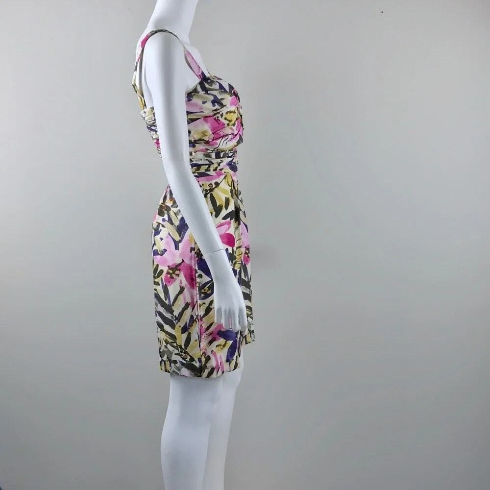 Banana Republic Floral Mini Dress in Pink, Green & Navy - Picture 5 of 8